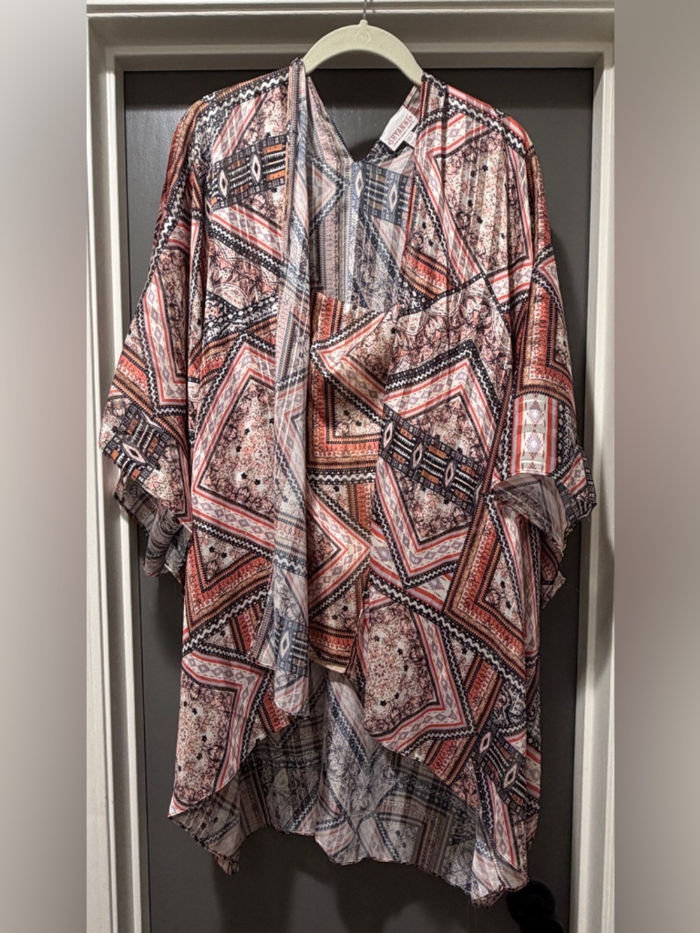 Lightweight Bohemian print 2 piece Kimono and Cami set